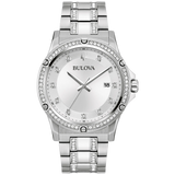96K114 Reloj Bulova Crystal de hombre correa de metal