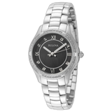 96L266 Bulova Cristal Swarovski Reloj para Mujer Pulsera de Metal Análogo