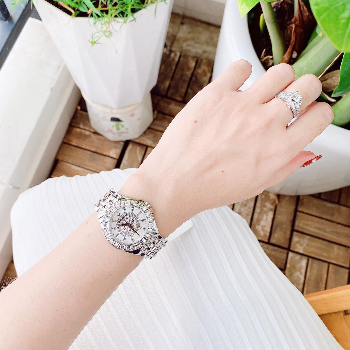 96L278 Reloj Bulova Phantom de mujer correa de metal