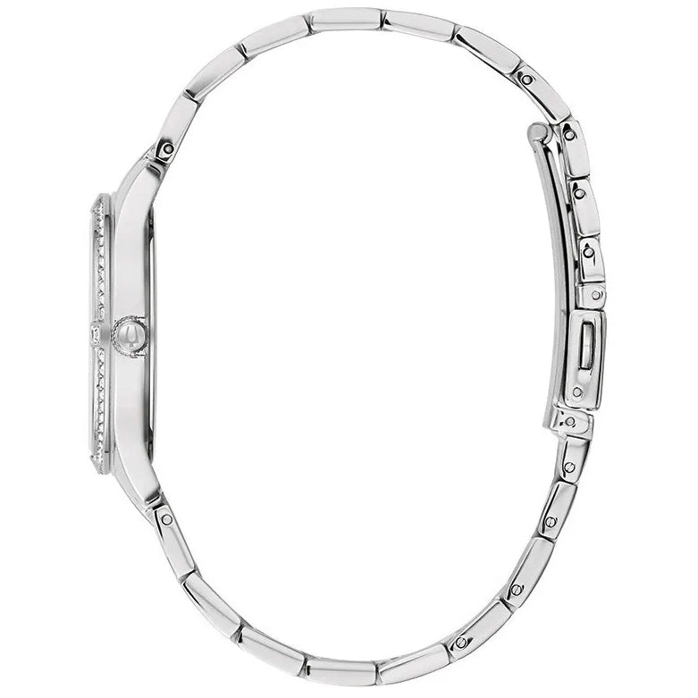 96L282 Reloj Bulova Crystal de señorita correa de metal