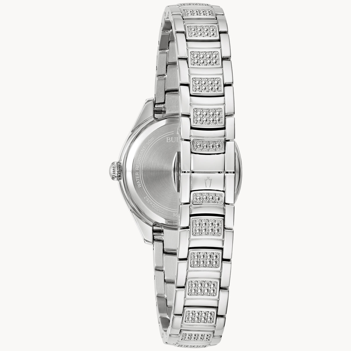 96L311 Reloj Bulova Crystal de dama pulsera de metal