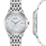 96P174 Reloj Bulova Diamond de mujer correa de metal