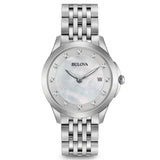 96P174 Reloj Bulova Diamond de mujer correa de metal