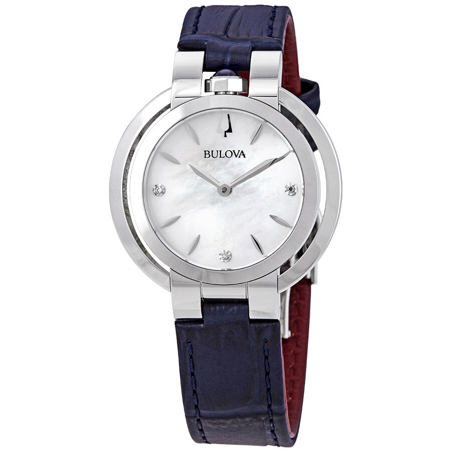 96P196 Reloj Bulova Rubaiyat de señorita correa de cuero