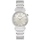 96P216 Reloj Bulova Regatta de dama pulsera de metal 30mm
