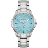 96P248 Reloj Bulova Marine Star de mujer pulsera de metal 36 mm