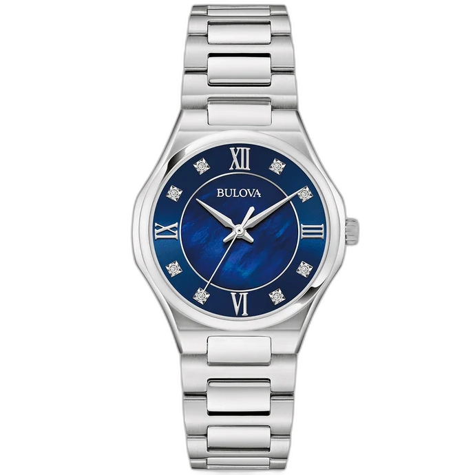 96p257 Reloj Bulova Dress de dama pulsera de metal 36 mm