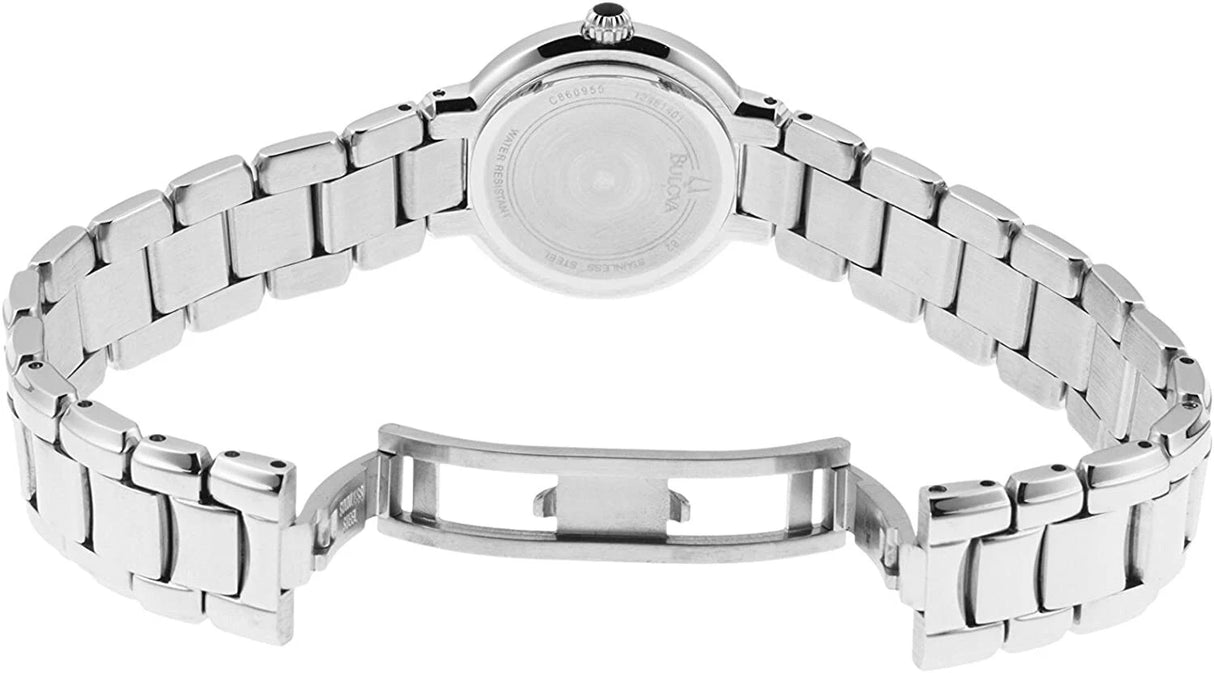 96R159 Reloj Bulova Diamond de mujer correa de metal 27 mm