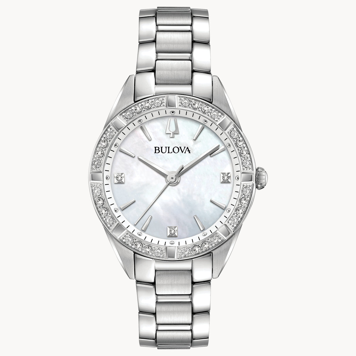 96R228 Reloj Bulova Sutton de mujer correa de metal 32 mm
