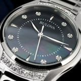 96R242 Reloj Bulova Diamond Classic de mujer correa de acero inoxidable 31 mm