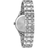 96X145 Reloj Bulova Crystal Mother of Pearl de dama pulsera de metal 32 mm