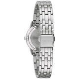 96X155 Reloj Bulova Crystal de dama pulsera de metal 27 mm