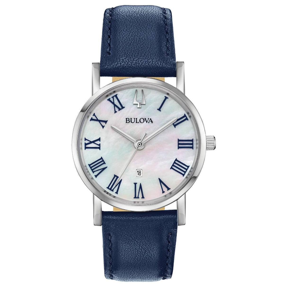 96m146 Reloj Bulova Dress de dama pulsera de piel 32 mm