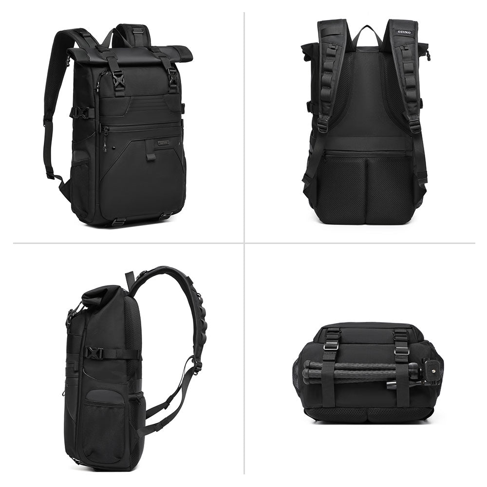 9761  Mochila Ozuko Impermeable Rolltop de 30L