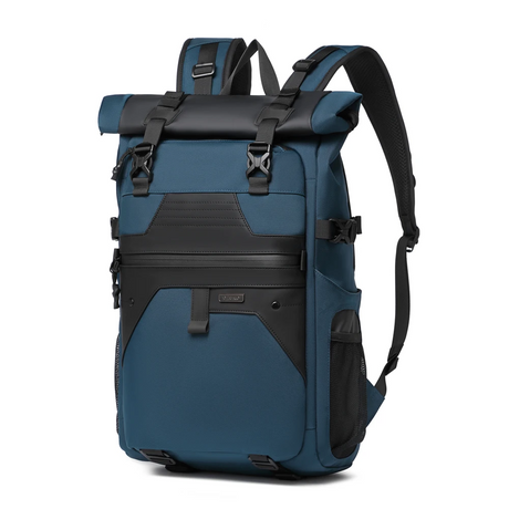 9761  Mochila Ozuko Impermeable Rolltop de 30L