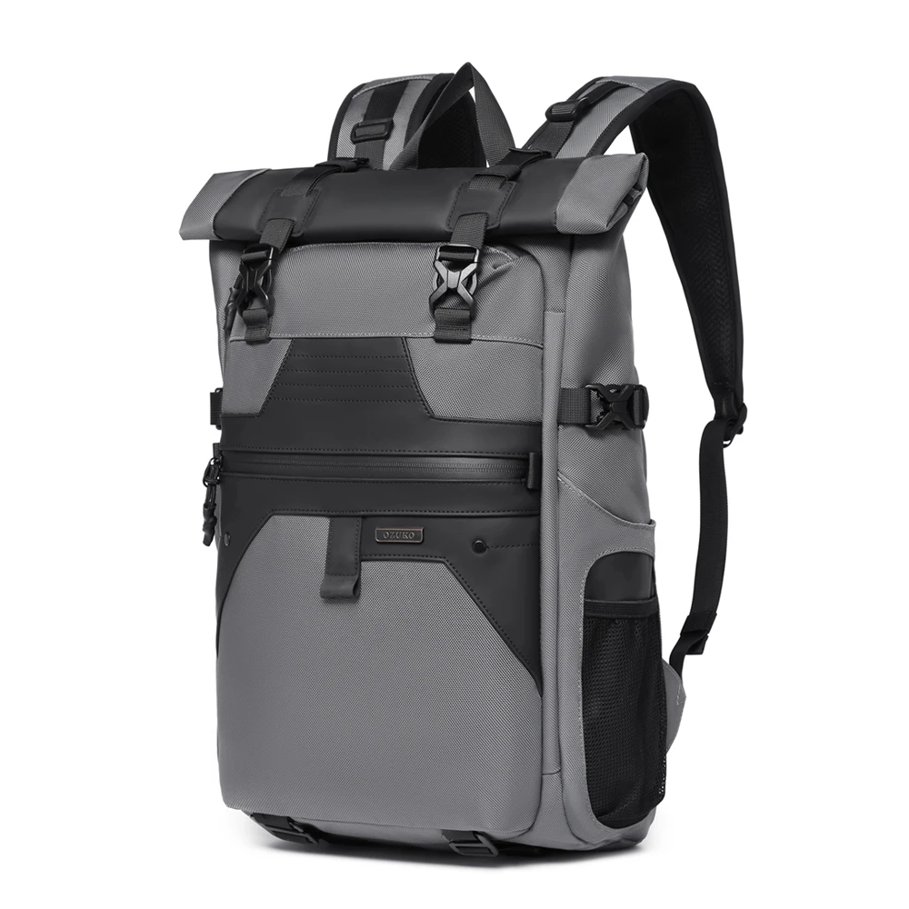 9761  Mochila Ozuko Impermeable Rolltop de 30L