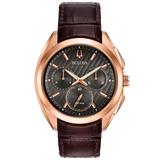 97A124 Reloj Bulova Curv de hombre correa de cuero