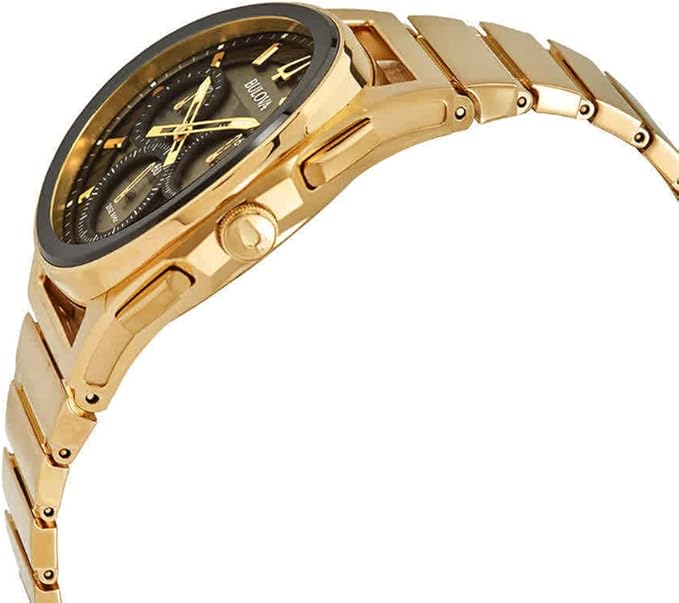 97A144 Reloj Bulova Curv de hombre pulsera de metal 44mm