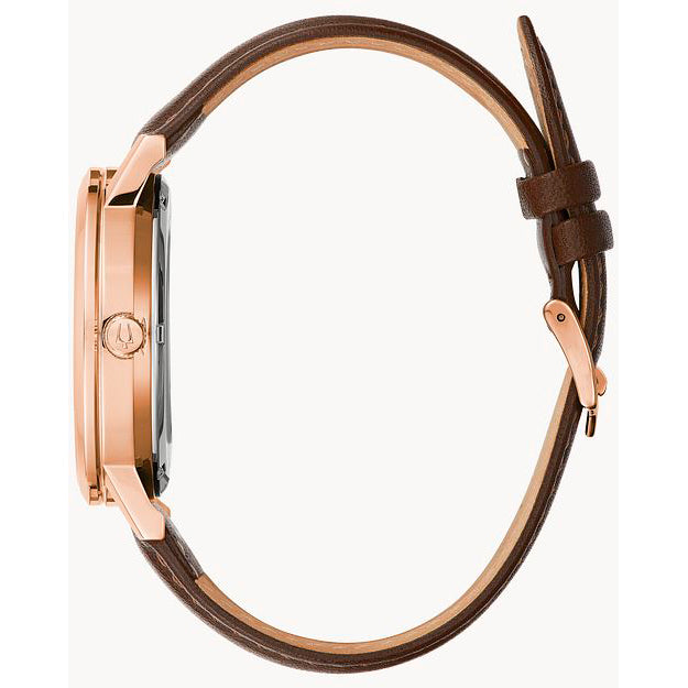 97A155 Reloj Bulova para Hombre Automático banda de piel