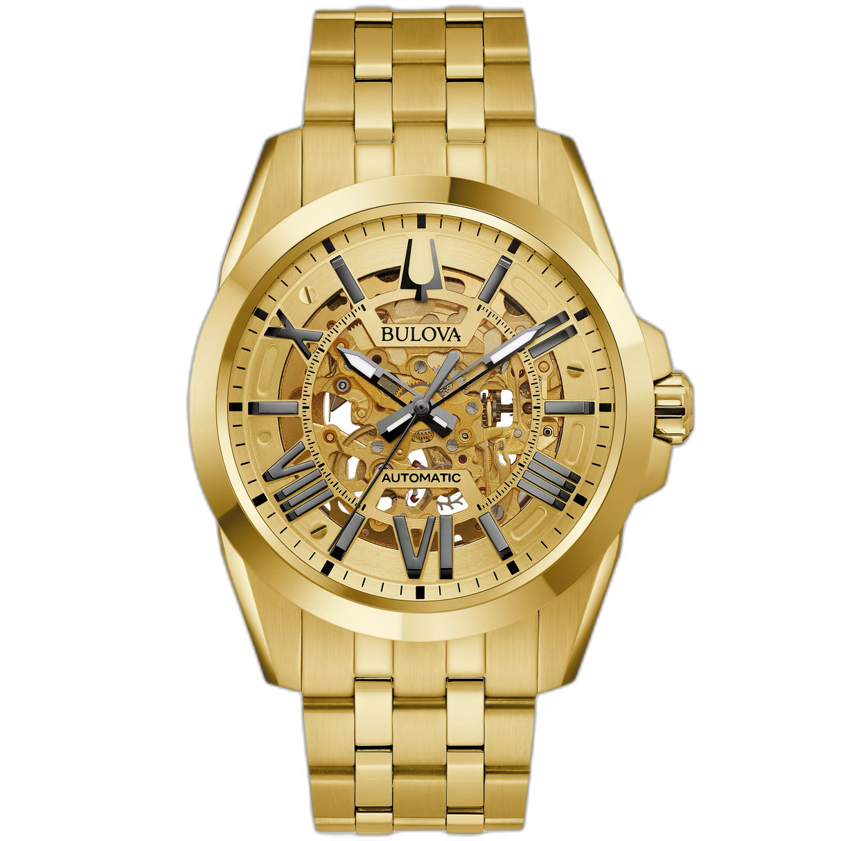 97A162 Reloj Bulova Sutton de caballero pulsera de metal 43 mm