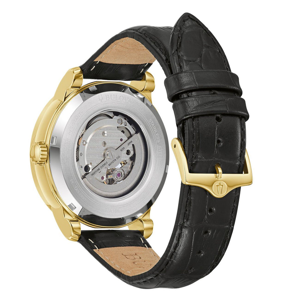 97A166 Reloj Bulova Wilton de hombre pulsera de cuero