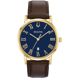 97B177 Reloj Bulova American de hombre pulsera de cuero
