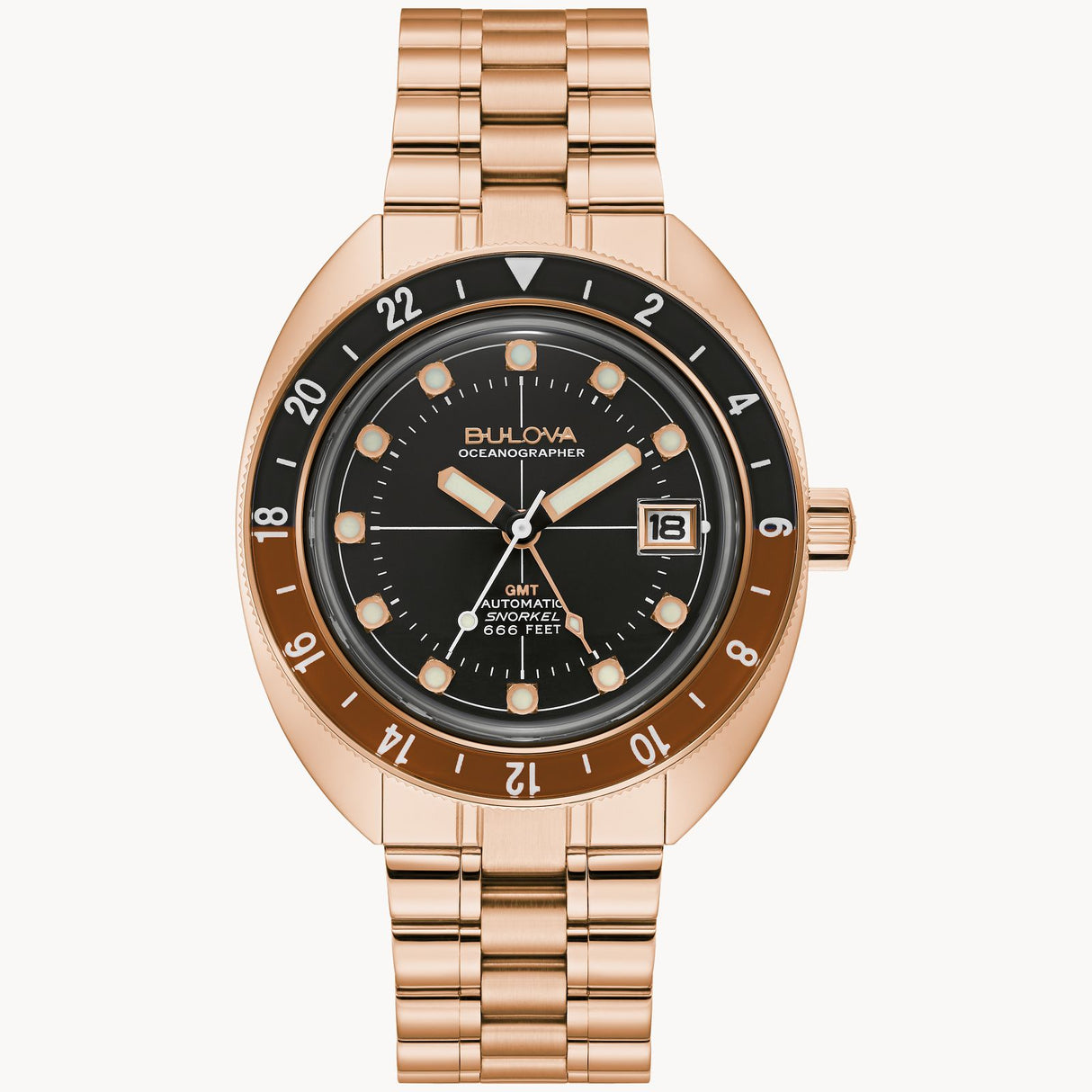 97B215 Reloj Bulova Oceanographer de hombre pulsera de metal 41 mm