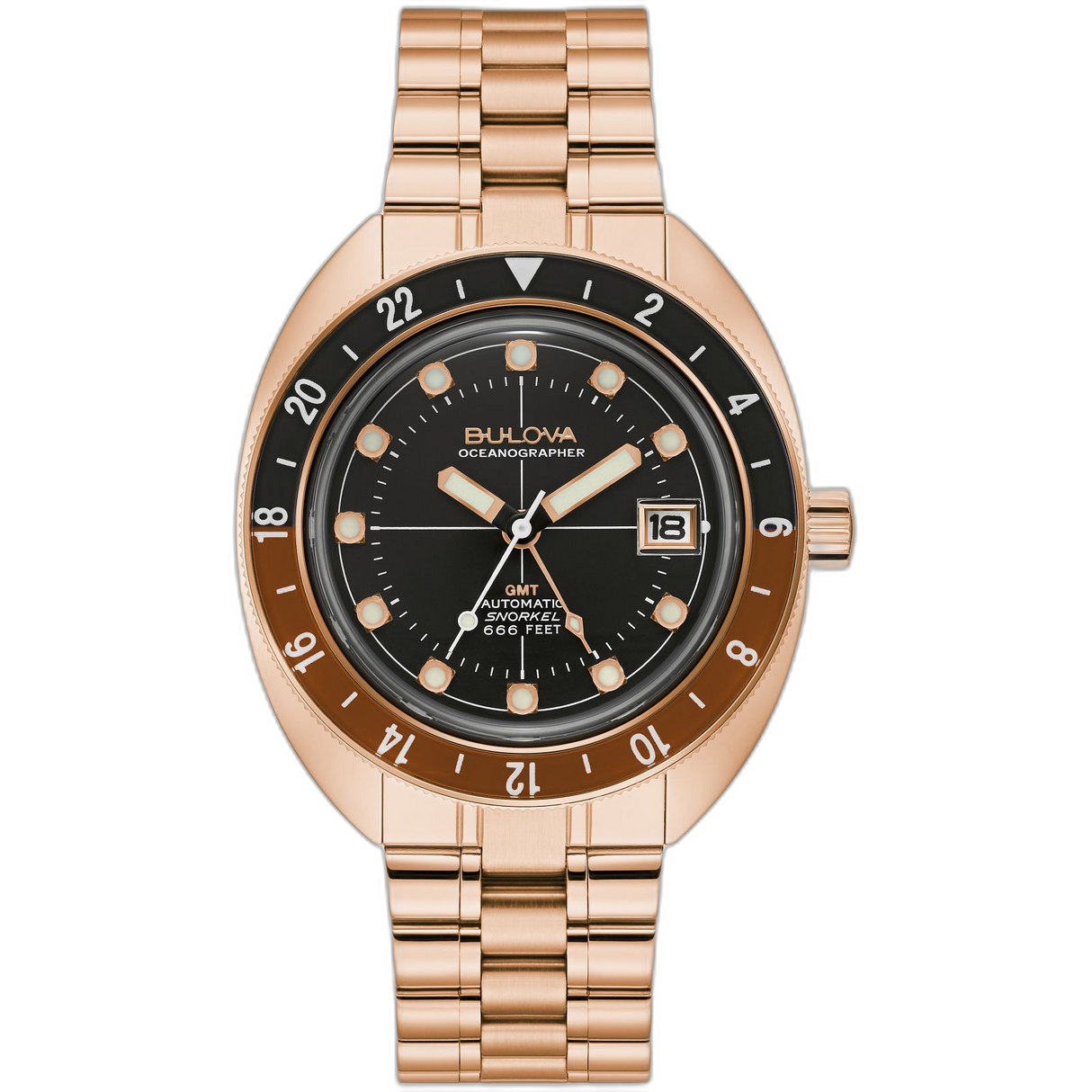 97B215 Reloj Bulova Oceanographer de hombre pulsera de metal 41 mm
