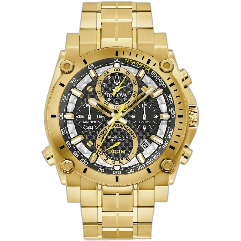 97B218 Reloj Bulova Precisionist de hombre pulsera de metal 46 mm