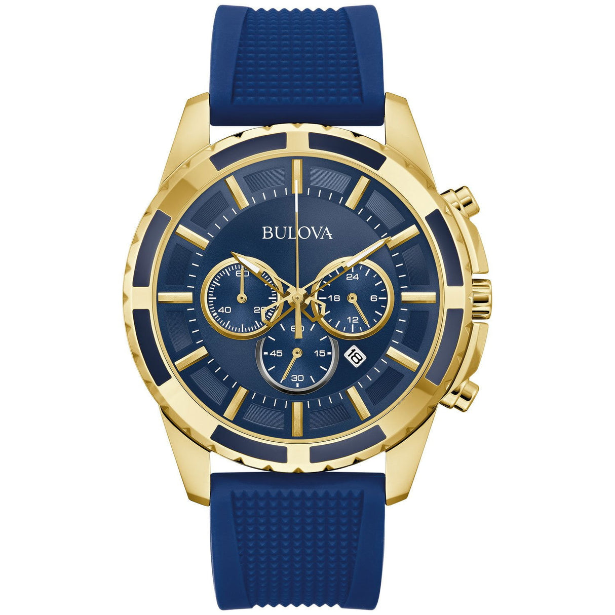 97B222 Reloj Bulova de hombre correa de caucho