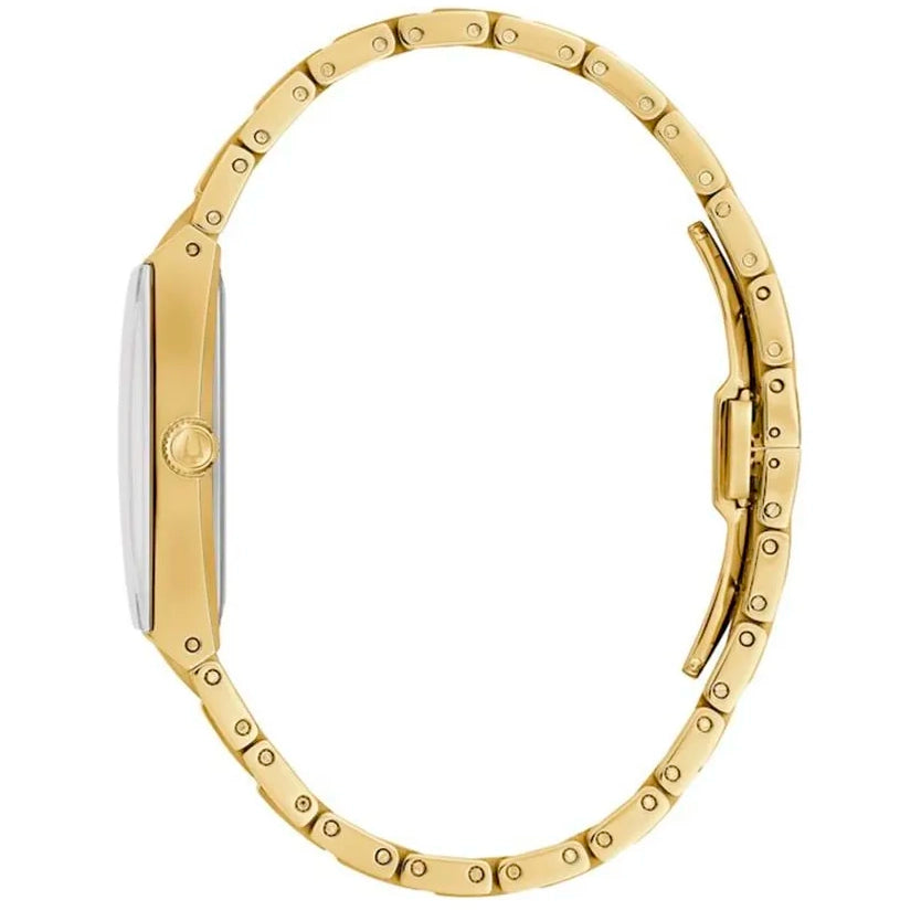 97D132 Reloj Bulova Quadra de hombre correa de metal