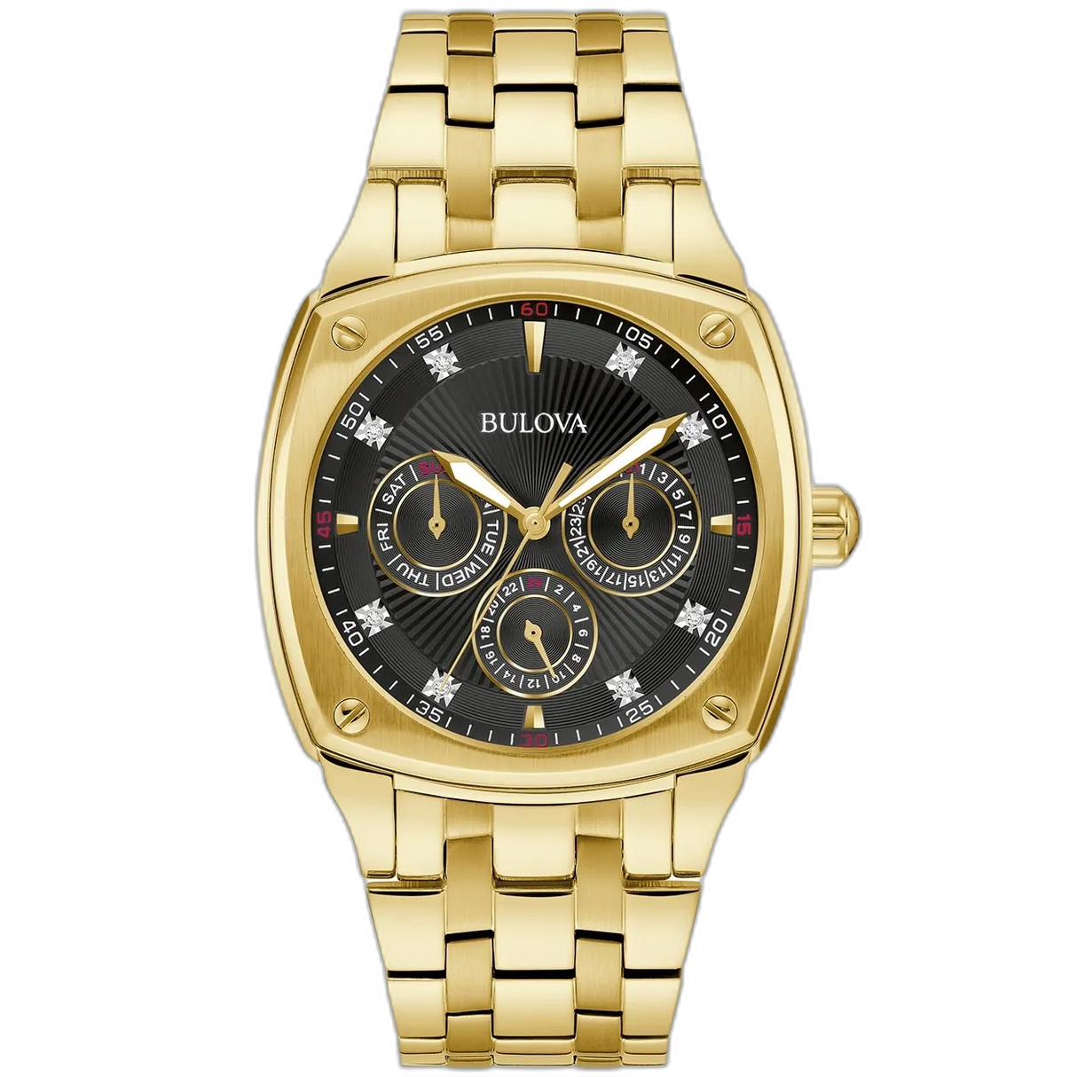 97D138 Reloj Bulova Dress de caballero pulsera de metal 40 mm