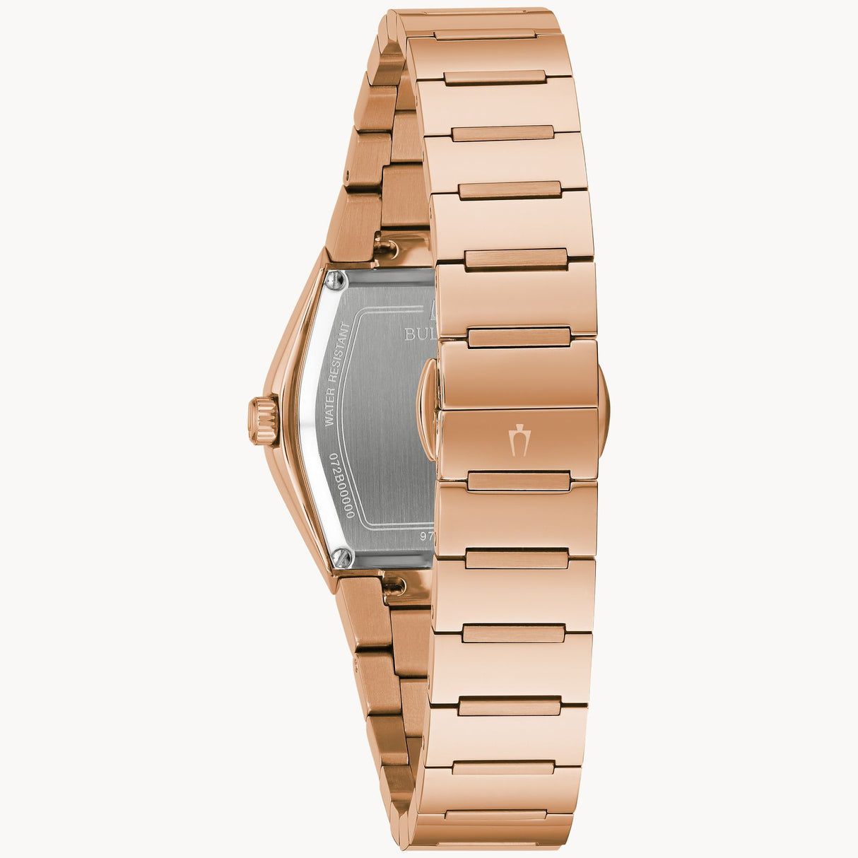 97P158 Reloj Bulova Gemini de dama banda de metal 30 mm