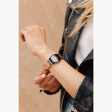 97P158 Reloj Bulova Gemini de dama banda de metal 30 mm