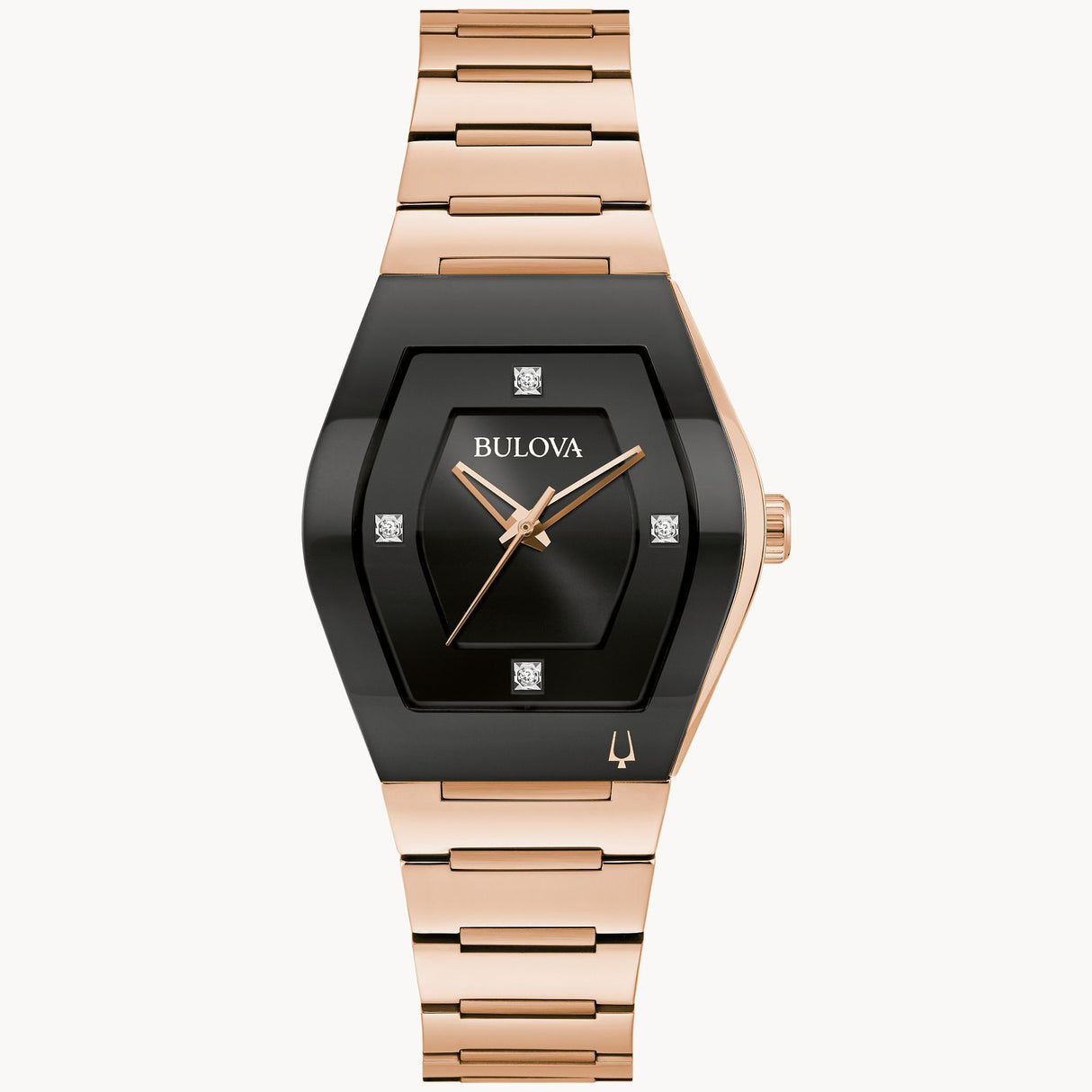 97P158 Reloj Bulova Gemini de dama banda de metal 30 mm