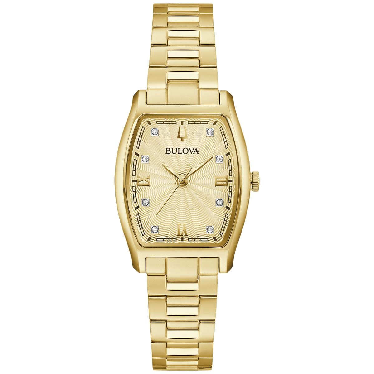 97P160 Reloj Bulova Crystal de mujer correa de metal 35 mm