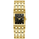 97P167 Reloj Bulova Quadra de dama banda de metal