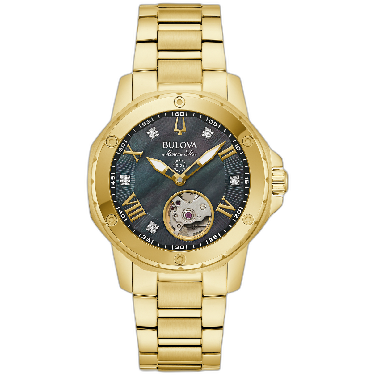 97P171 Reloj Bulova Marine Star de mujer correa de metal