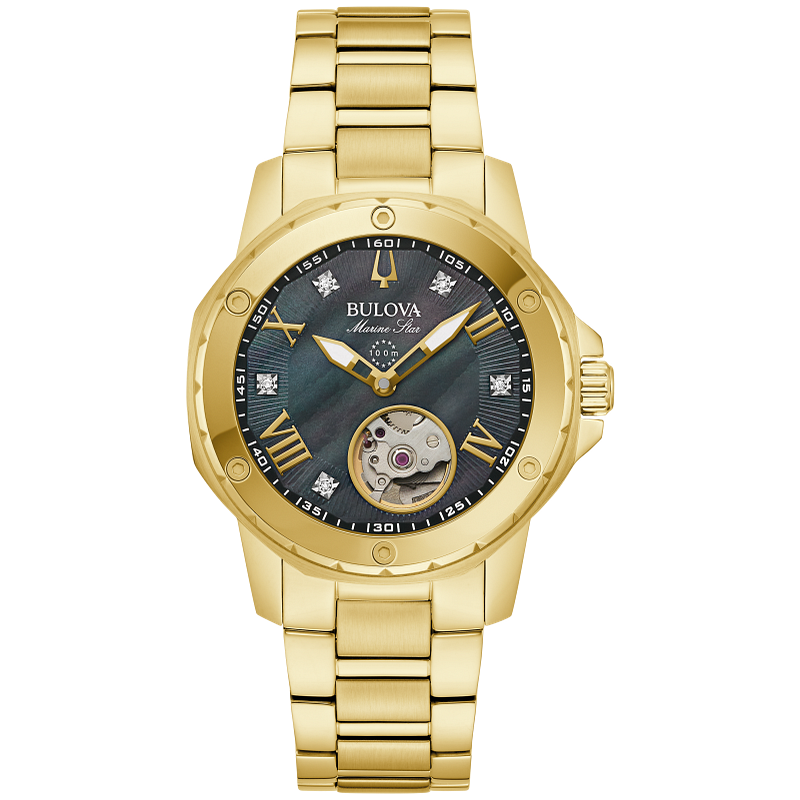 97P171 Reloj Bulova Marine Star de mujer correa de metal