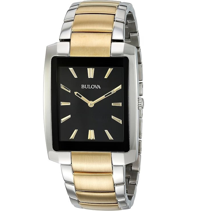 98A149 Reloj Bulova para hombre pulsera de metal cuadrado