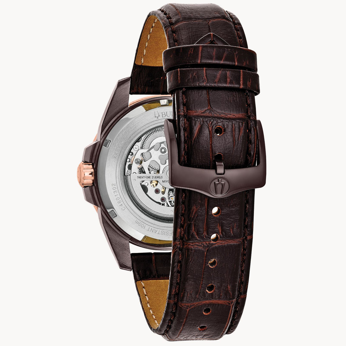 98A165 Reloj Bulova Sutton para caballero correa de piel