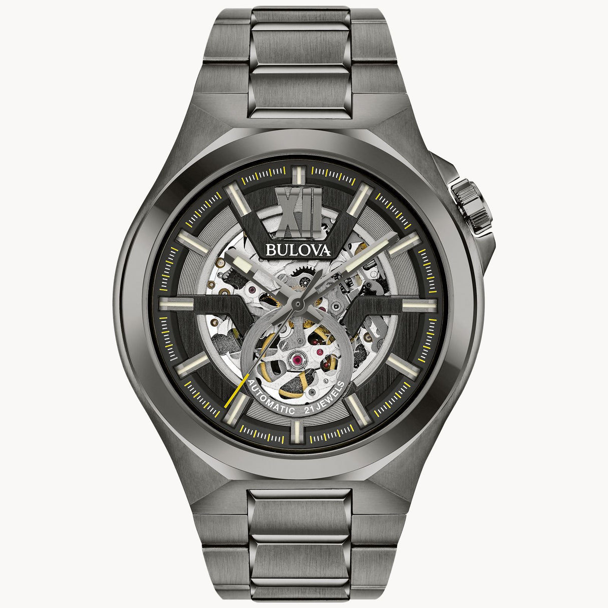 98A179 Reloj Bulova Machine de hombre pulsera de metal Automático 46 mm