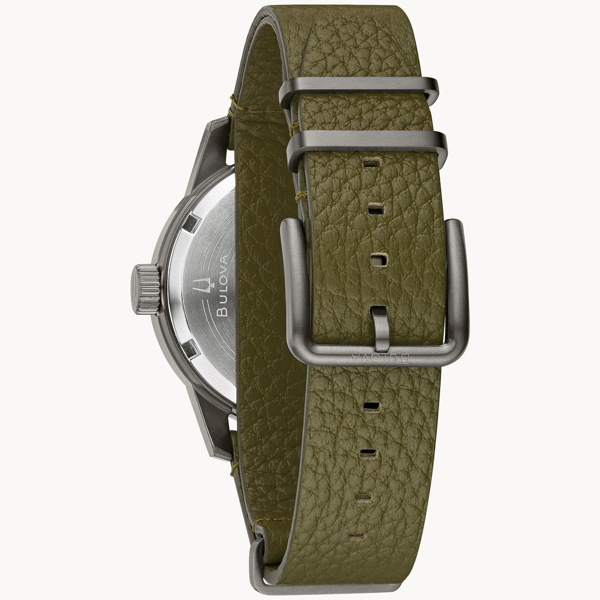98A255 Reloj Bulova Hack Watch de caballero pulsera de piel