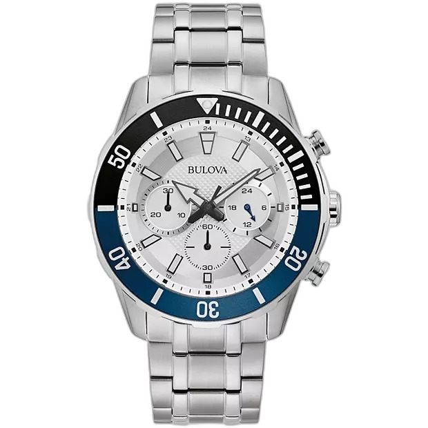 98A257 Reloj de Vestir Bulova con Cronógrafo pulsera de metal