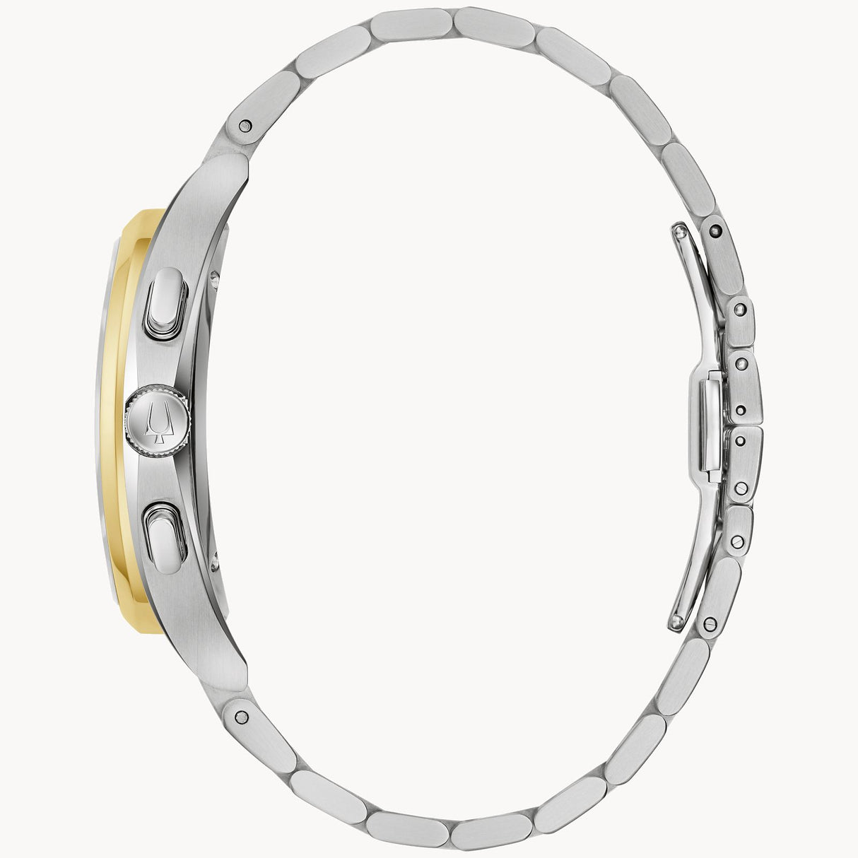 98A301 Reloj Bulova Curv de caballero pulsera de metal