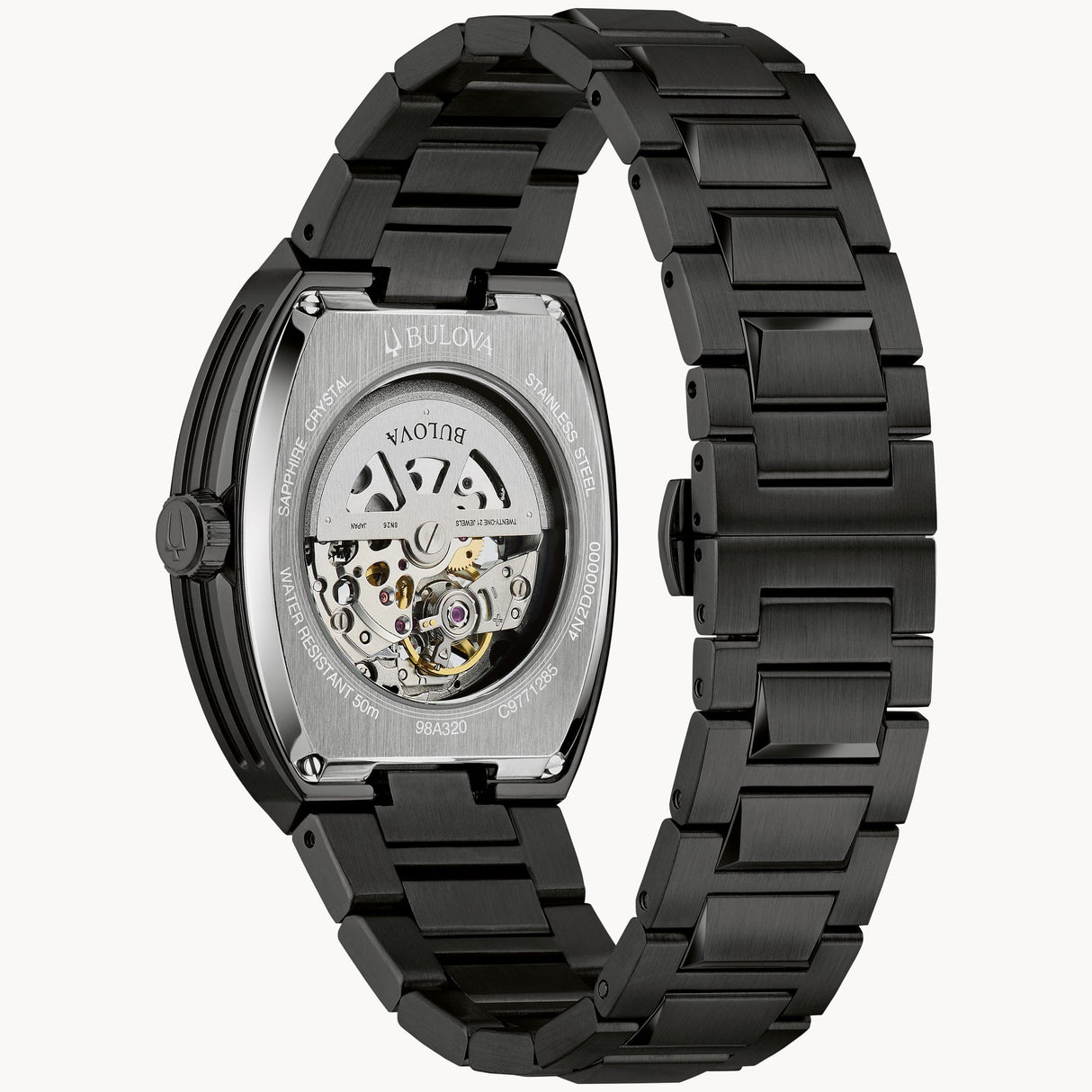 98A320 Reloj Bulova Maquina Automático de hombre correa de metal