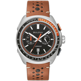 98B427 Reloj Bulova Racer de hombre banda de piel 42 mm