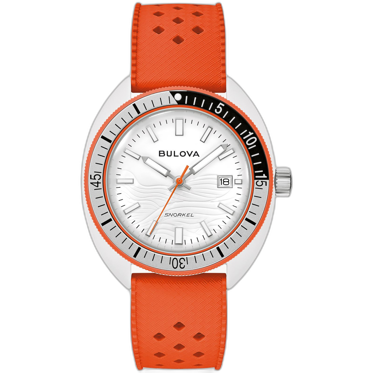 98B448 Reloj Bulova Snorkel Unisex pulsera de caucho 41 mm