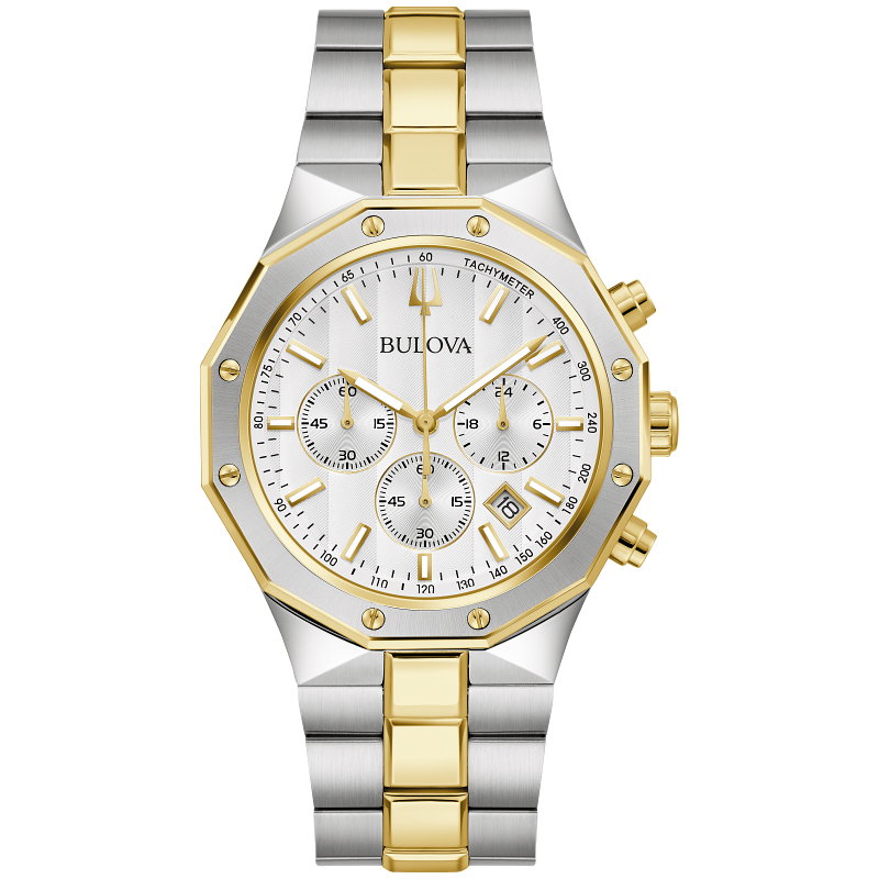 98B450 Reloj Bulova Prestige de hombre correa de metal