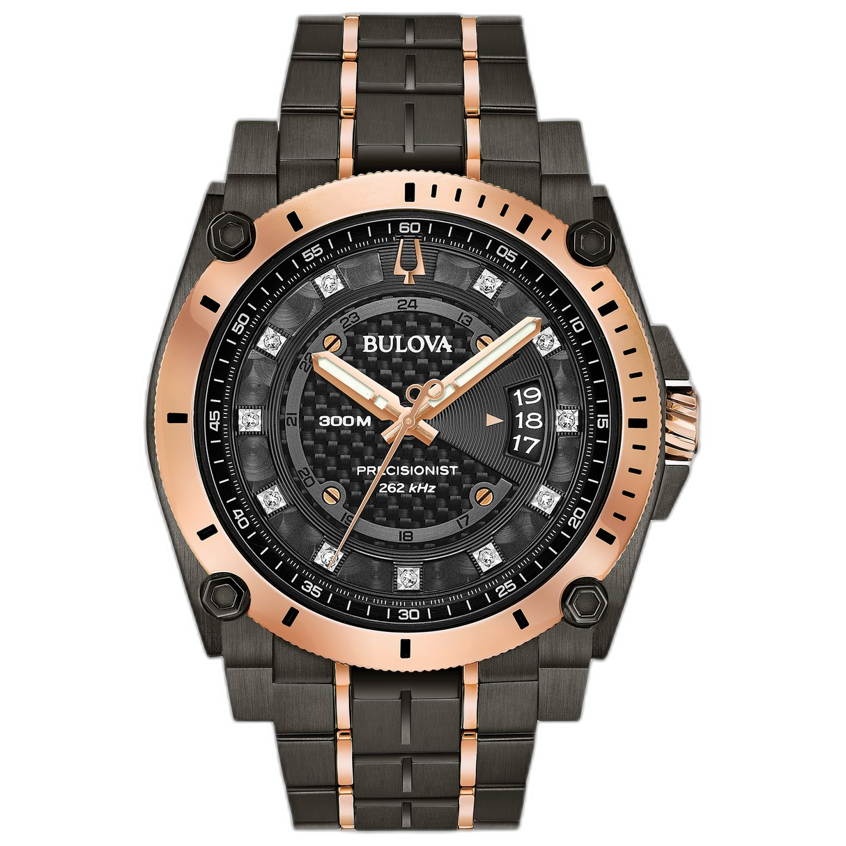 98D149 Reloj Bulova Icon de caballero pulsera de metal 46 mm